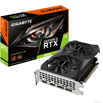 Gigabyte nVidia GeForce RTX 3050 WINDFORCE OC 6GB 96bit GV-N3050WF2OC-6GD