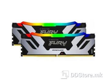 DIMM DDR5 32GB (2x16GB kit) 8000MT/s KF580C38RSAK2-32 FURY Renegade Silver RGB XMP