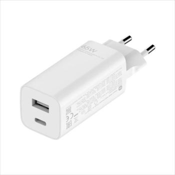 PHONE CHARGER XIOAMI MI GaN CHARGE Type-A + Type-C 65W (can charge laptop)Type-C to Type-C cable included, BHR5515GL