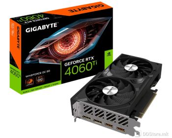 Gigabyte nVidia GeForce RTX 4060 Ti 8GB 128bit GV-N406TWF2OC-8GD