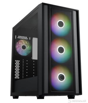 CoolerMaster MasterBox 600 - Black ATX Mid Tower Case, 410mm GPU Max