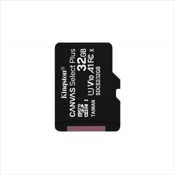 MEMORY CARD KINGSTON MICRO-SD 32GB CANVAS PLUS C10 UHS-I V10 100mb/s read Bulk, SDCS2/32GB