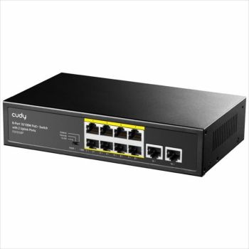 NET Switch POE+ CUDY 10-port 10/100 (8 POE) FS1010P, 120W, Metal