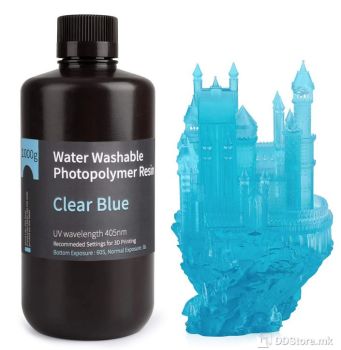 Elegoo Water Washable Resin 1Kg Clear Blue