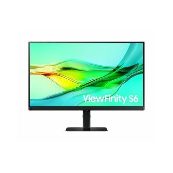 SAMSUNG S27D600UAU 27" ViewFinity S6 (S60UD) Series QHD High Resolution Computer Monitor, 100Hz, HDR10, USB-C, Built-in LAN Port, Daisy