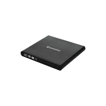 VERBATIM EXTERNAL SLIMLINE USB 2.0 MOBILE CD/DVD WRITER, 98938