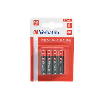 VERBATIM AAA BATTERY ALKALINE 4 PACK, Premium Micro AAA LR03 1.5V