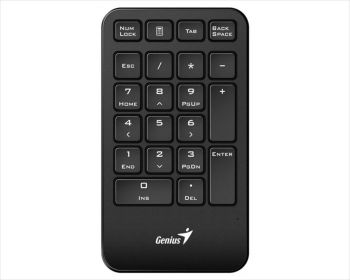 KEYBOARD WIRELESS NUMPAD USB GENUS 1000, BLACK