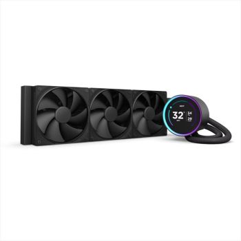 COOLERS CPU AIO NZXT Kraken 360 ELITE, 3x120mm F120P, w/2.72" IPS LCD display, RN-KR36E-B2, MATTE BLACK