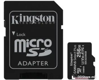 Kingston A1 MicroSDXC 256GB 100R class 10 SDCS2/256GB + adapter