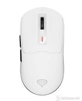 Mouse Genesis Wireless Gaming Zircon 660 12000DPI RGB White