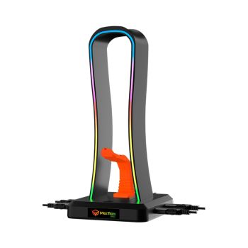 Meetion U002 Gaming Headset Stand, Colorful backlight, USB3.0 HUB × 4, USB3.0 -TypeC cable