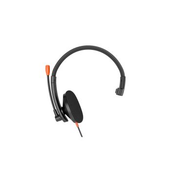 Meetion HP002 Call Center Wired Headset Black,Volume control on Headset., 3.5mm audio jack, Speaker Unit:φ50/ 32Ω±15%/ 118±3db/  /10~20