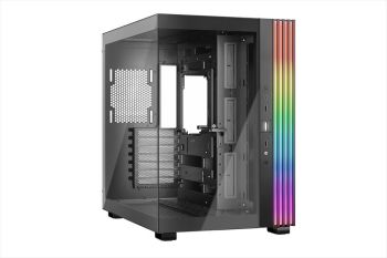 CASE BE QUIET! ATX Mid-Tower Light Base 600 DX, w/2x Tempered glass, ARGB LED strips and 2 hubs, inverted layout, Black BGW65