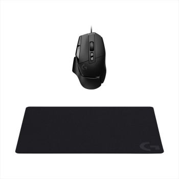 MOUSE BUNDLE WIRED USB LOGITECH G502 X HERO LIGHTFORCE BLACK + G240 Gaming Mousepad 991-000489