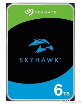 Seagate Internal HDD 3.5'', 6TB, SkyHawk 6TB SATA 6Gb/s 256MB Cache, Surveillance Hard Drive