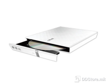 Asus External Slim DVD-RW USB2.0 White SDRW-08D2S-U/DBLK/G/AS