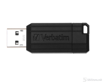 Verbatim Pinstripe USB Drive 64GB Black USB 2.0