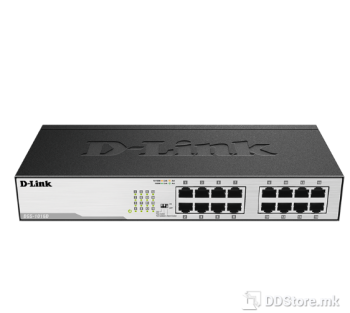 D-Link 16‑Port Gigabit Unmanaged Desktop Switch DGS‑1016D