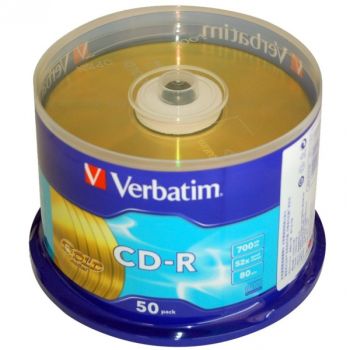 Verbatim CD-R GOLD,52x, cake of 50 41735
