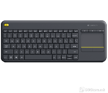 Logitech K400, Wireles, black with touchpad