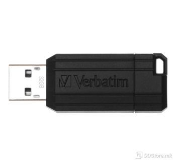 Verbatim Pinstripe Flash Drive USB 2.0 32GB, black