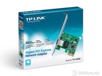 TP-Link Gigabit PCI-E Network Adapter, 10/100/1000 Mbps, RJ45 port