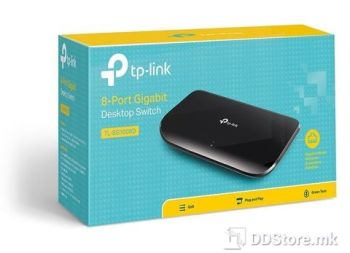 Tp-Link Switch 8 Port,Gigabit, 10/100/1000Mbps RJ45 Ports, 4.63W (220V/50Hz)