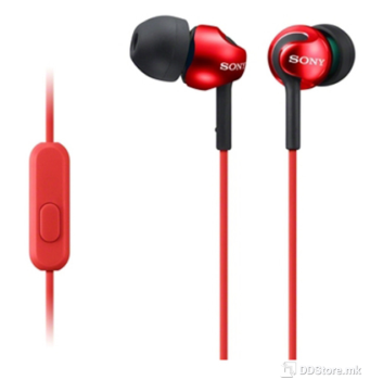 SONY MDREX110APR.CE7, Step-Up EX Series Earbud Headset, red
