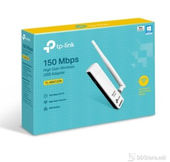 TP-Link High Gain USB 2.0 Wireless N Adapter, up to 150 Mbps