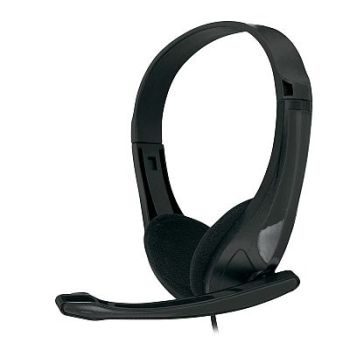 Headphones Omega Freestyle FH-4088 Black w/Microphone HI-FI