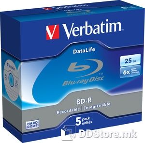 BD-R 25GB 6x Verbatim Datalife 5pcs Jewelcase