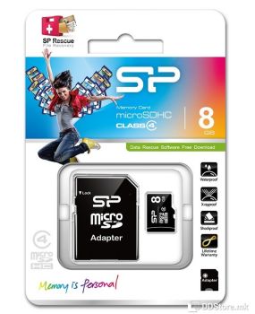 SILICON POWER Micro SD 8GB,TF_SDHC C4W/A