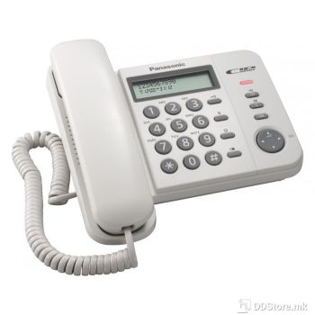 Telephone Panasonic Corded KX-TS560FXW White
