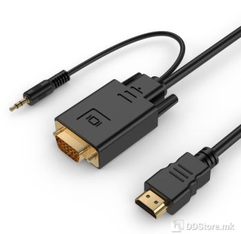 Cable HDMI to VGA and Audio 1.8m Cablexpert