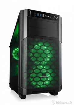 MODECOM REA GLASS RGB MINI Black Computer Case, Type Mini tower