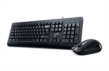 GENIUS KM-160 Black COMBO KEYBOARD AND MOUSE WIRED