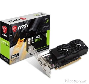 MSI GeForce™ GTX 1050Ti 4GB GDDR5 OC DVI/HDMI/DP DX12 LP