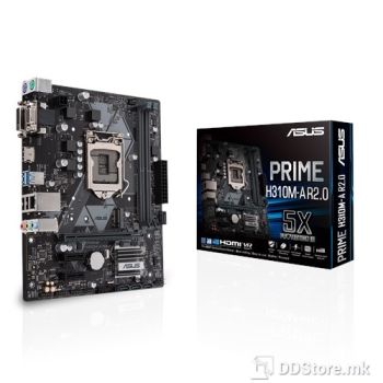 ASUS PRIME H310M-R 2.0, Intel Socket 1151 for 8th and 9th Gen Intel H310, 2 x DIMM, Max. 32GB
