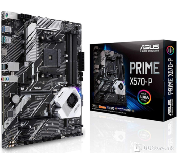 ASUS PRIME X570-P, AMD AM4 ATX motherboard with PCIe 4.0, 12 DrMOS, DDR4 4400MHz