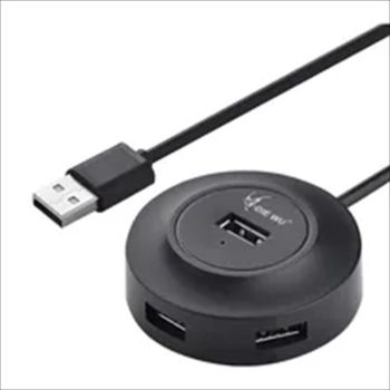 USB HUB 2.0 4PORT, TXD105 Black