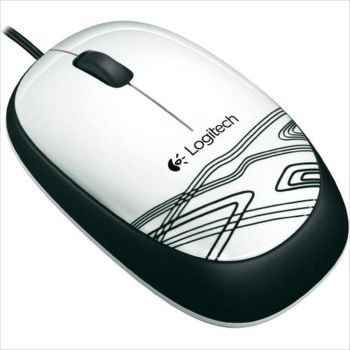 Logitech M105 Corded Optical Mouse White, 910-002941