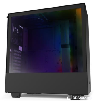 NZXT H510i ATX Mid Tower Case w/Window SmartDevice V2 2x120/2x LED Strips Black
