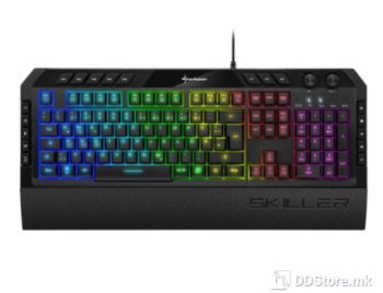 Keyboard Sharkoon SKILLER SGK5 Gaming Rubber Dome w/N-Key Rollover / RGB 6 zones Illumination