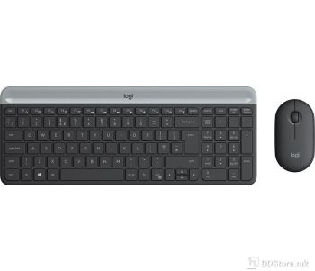 Keyboard Logitech Wireless Desktop MK470 w/Mouse Slim Graphite