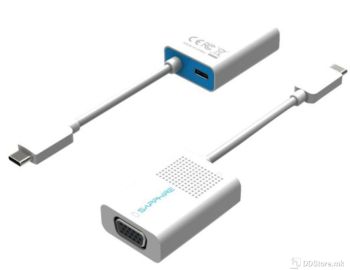 Sapphire Active Adapter USB Type-C (M) to HDMI (F) White