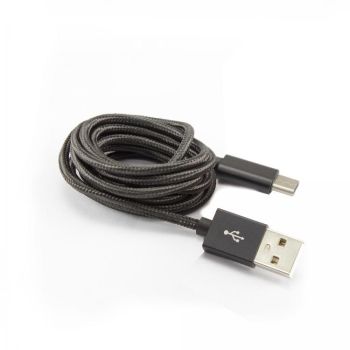 Cable USB 2.0 AM to Type-C 1.5m SBOX Braided Fruity Black