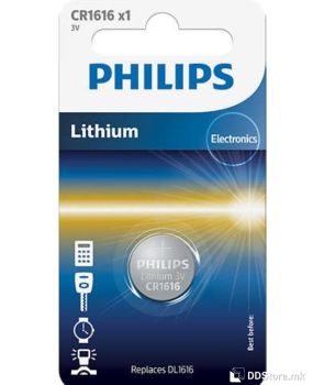 Batteries Philips CR1616 3V 1pack Lithium