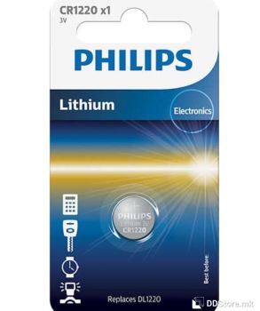 Batteries Philips CR1220 3V 1pack Lithium