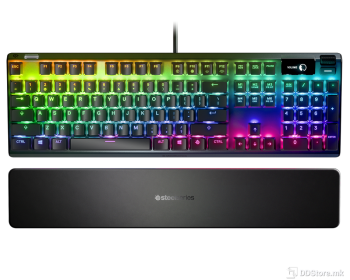 SteelSeries Apex 7 Mechanical BLUE Switch Gaming, OLED Screen, Per-key RGB Illuminated
